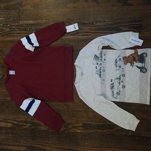 Two Carter's Long Sleeve Tees